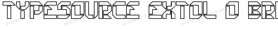Typesource Extol O BRK字体转换